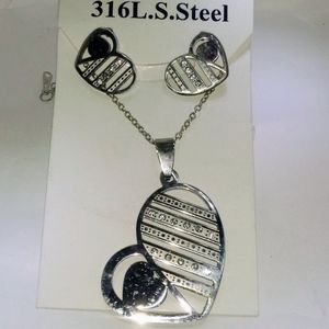 Heart jewelery set